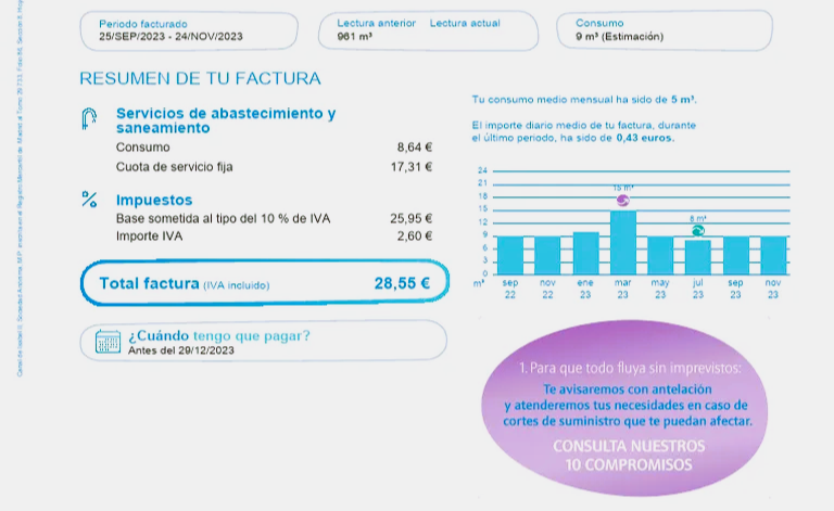 factura de aljarafesa