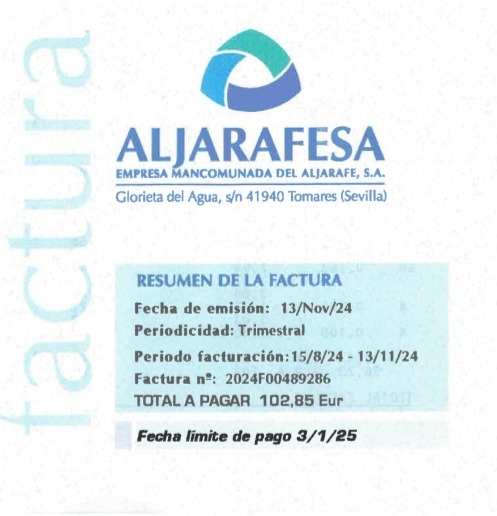 factura de aljarafesa